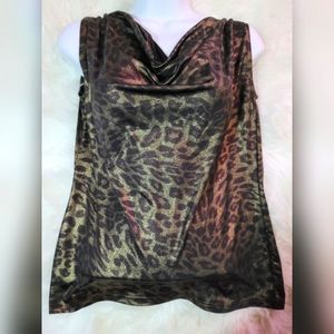 Made In Heaven Leopard Blouse Medium